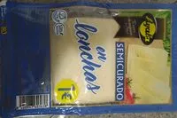 Mängden socker i Queso semicurado en lonchas
