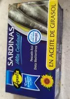 Mängden socker i Sardinas en aceite de girasol