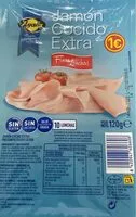 Mängden socker i Jamón cocido extra