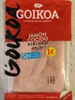 Mängden socker i Goikoa Jamón cocido pirineo (sin gluten y sin lactosa)
