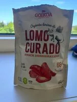 Mängden socker i Lomo curado snack deshidratado
