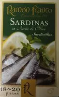 Mängden socker i Sardinas en aceite de oliva