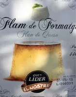 Mängden socker i Flan de Formatge