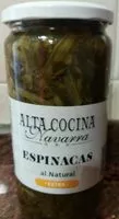 Mängden socker i Espinacas al natural