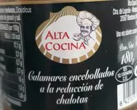 Mängden socker i Calamares encebollados a la reducción de chalotas