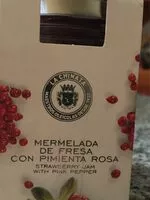 Mängden socker i Mermelada de fresa con pimienta rosa