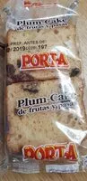Mängden socker i Plum-Cake de frutas y pasas