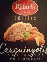 Mängden socker i Carquinyolis artesanos con almendras