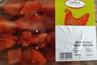 Mängden socker i Pincho de pollo adobo tradicional