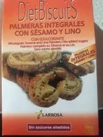 Mängden socker i Palmeras integrales con sésamo y lino