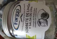 Mängden socker i Sorbete de limón y salsa de lima