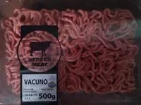Mängden socker i Burger meat Vacuno