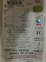 Mängden socker i Maria de trigo de espelta el Horno de leña