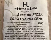 Mängden socker i Base de Pizza Trigo Saraceno