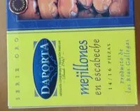 Mängden socker i Mejillones en escabeche