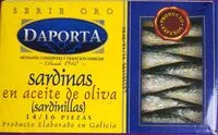 Mängden socker i Sardinas en aceite de Oliva
