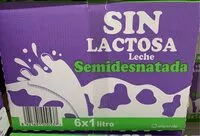 Mängden socker i Sin lactosa leche semidesnatada