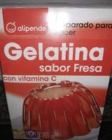 Mängden socker i Preparado para hacer gelatina sabor fresa