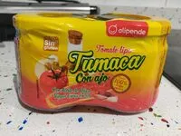 Mängden socker i Tomate tipo tumaca con ajo