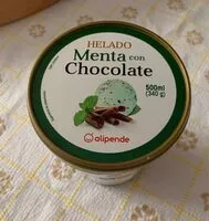 Mängden socker i Helado de menta y chocolate