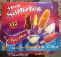 Mängden socker i mini sorbetes