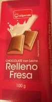 Mängden socker i Chocolate con leche relleno de fresa