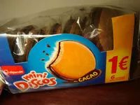 Mängden socker i Mini discos al cacao