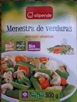 Mängden socker i Menestra de verduras