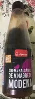 Mängden socker i Crema balsamica de vinagre de modena