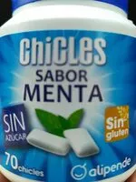 Mängden socker i Chicles sabor menta Alipende
