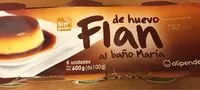 Mängden socker i Flan de huevo al baño maria