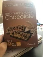 Mängden socker i Barrita de arroz y trigo con chocolate