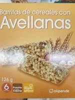 Mängden socker i Barritas de cereales con avellanas