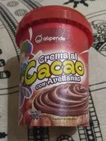 Mängden socker i Crema al cacao con avellanas