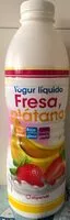 Mängden socker i Yogur liquido fresa y platano