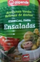 Mängden socker i Aceitunas verdes rellenas de anchoa