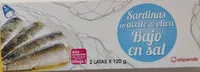 Mängden socker i Sardinas en aceite de oliva bajo en sal