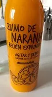 Mängden socker i Zumo de naranja recién exprimido