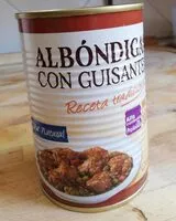 Mängden socker i Albóndigas con guisantes