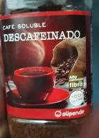 Mängden socker i Café soluble descafeinado