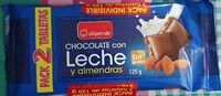 Mängden socker i Chocolate con leche y almendras