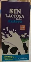 Mängden socker i Leche entera sin lactosa