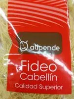 Mängden socker i Fideo cabellín