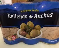 Mängden socker i Aceitunas rellenas de anchoa