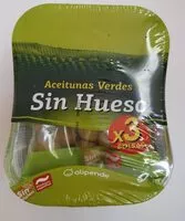 Mängden socker i Aceitunas verdes sin hueso