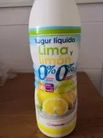 Mängden socker i Yogur líquido lima y limón 0%