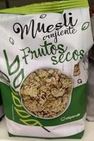 Mängden socker i Muesli crujiente frutos secos
