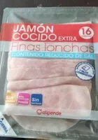 Mängden socker i Jamón cocido extra