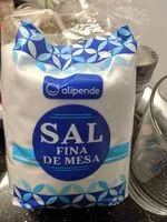 Mängden socker i Sal fina de mesa