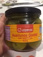 Mängden socker i Aceitunas gordal con pepinillos
